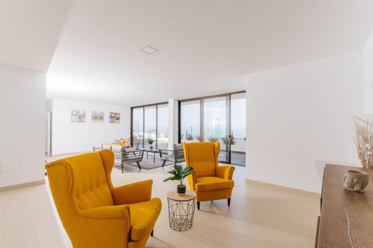 Sunset White Villa - Ocean View, Jakuzzi, Heated Pool, Air-Conditioning, Grill Плая де лас Америкас Екстериор снимка
