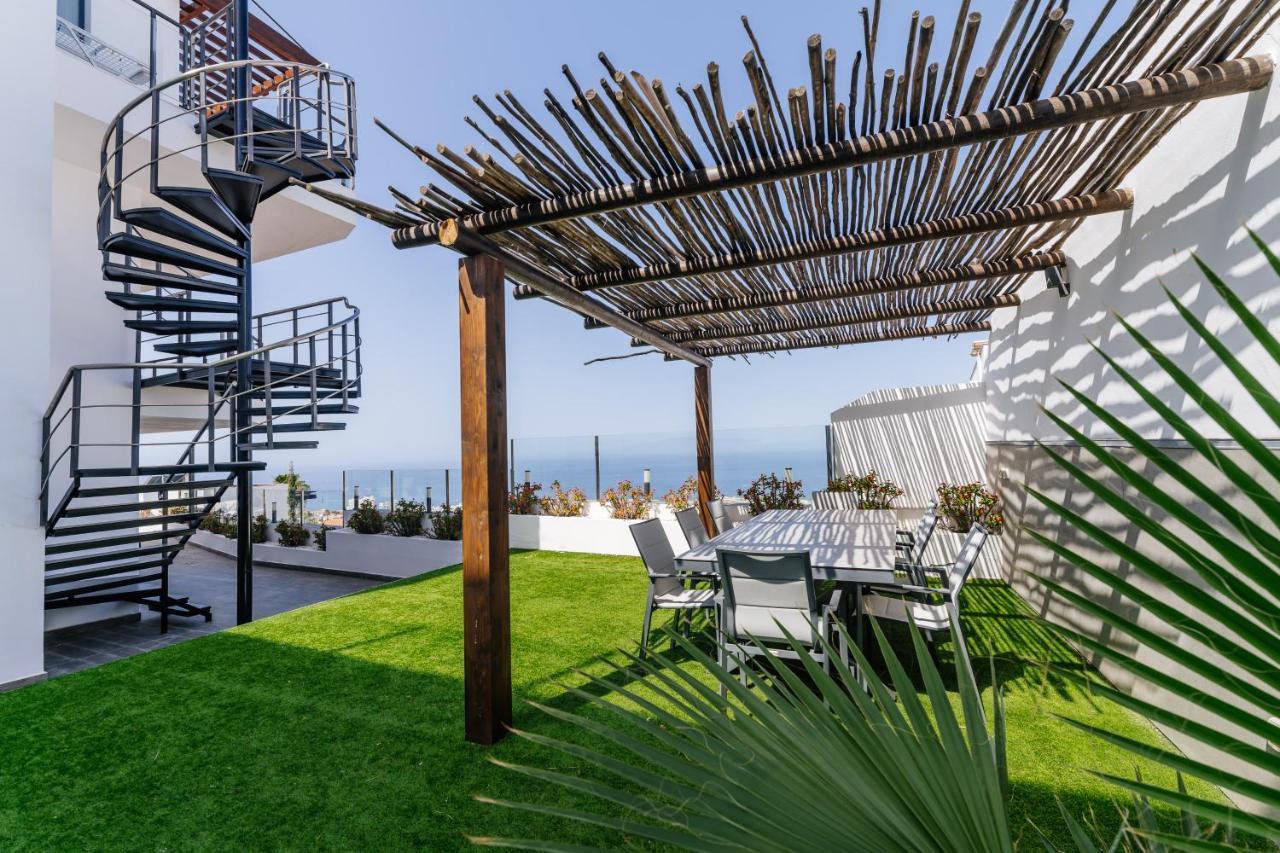 Sunset White Villa - Ocean View, Jakuzzi, Heated Pool, Air-Conditioning, Grill Плая де лас Америкас Екстериор снимка