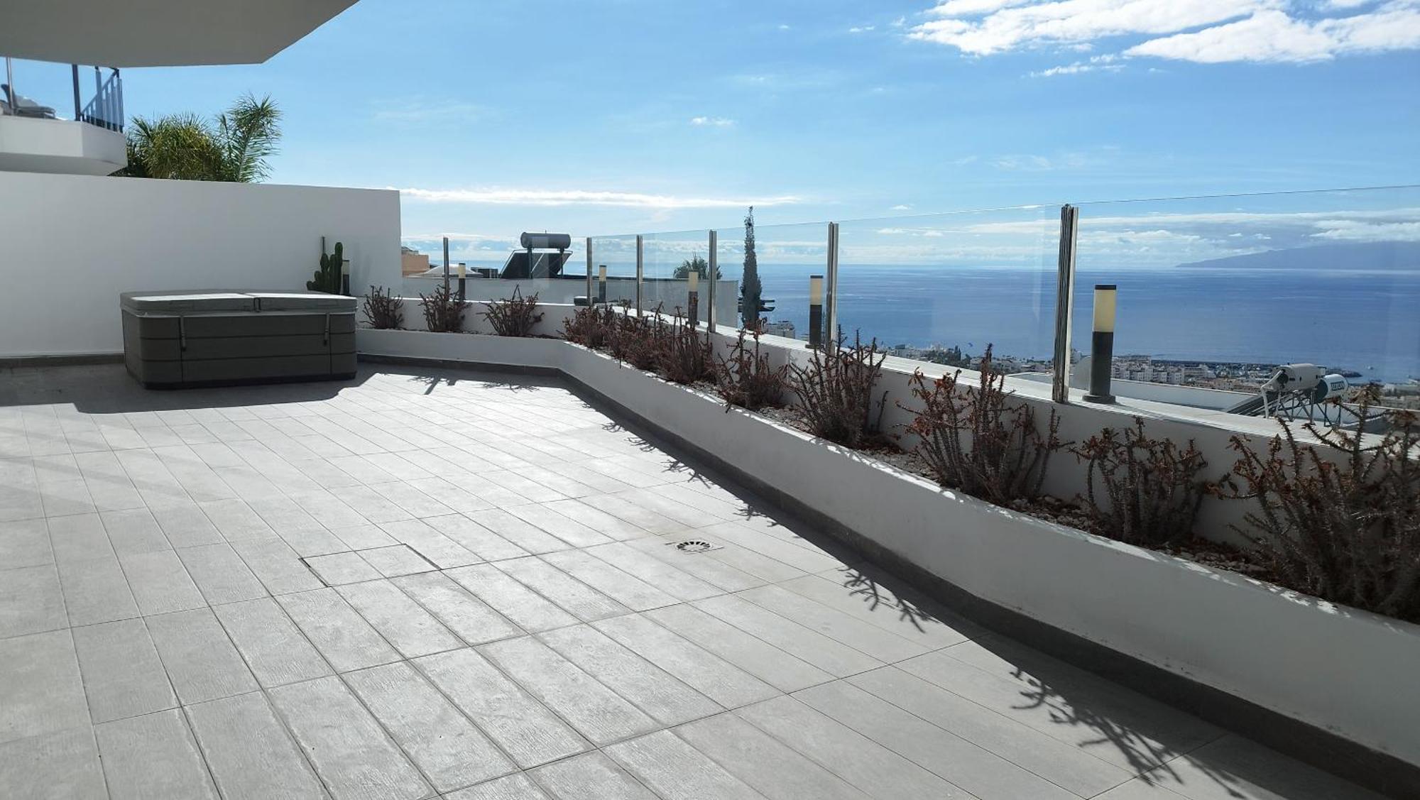 Sunset White Villa - Ocean View, Jakuzzi, Heated Pool, Air-Conditioning, Grill Плая де лас Америкас Екстериор снимка